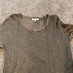 Army green Madewell sweater